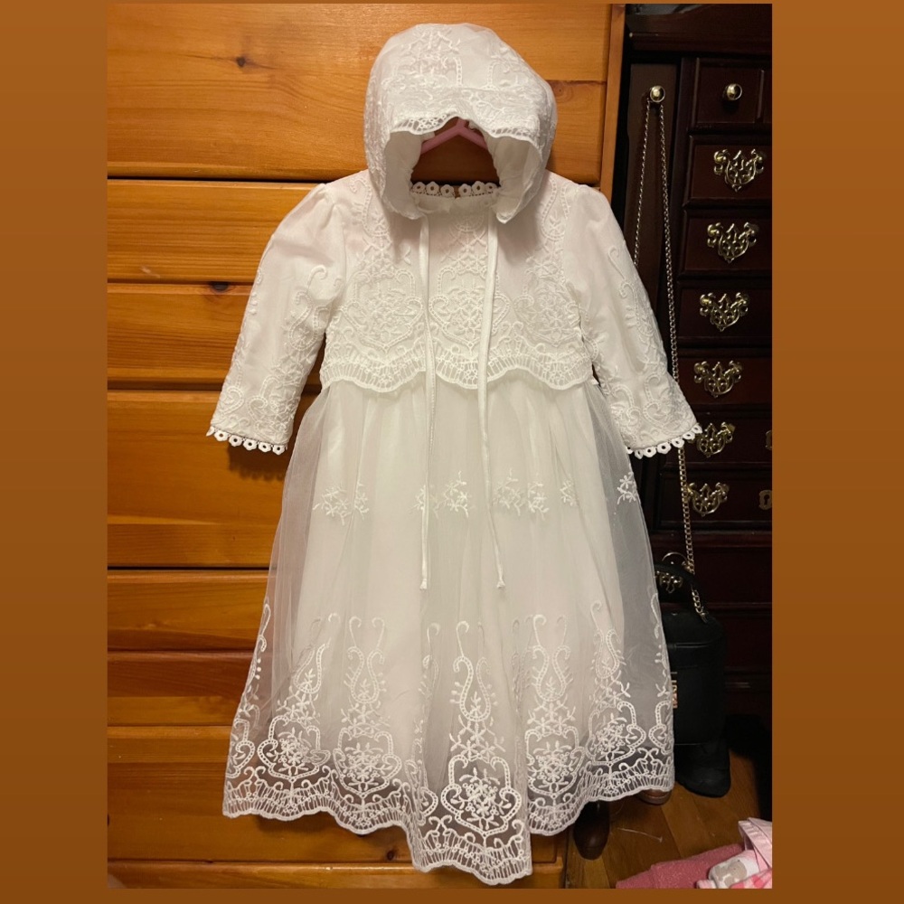 Baptismal, Christening gown, Dress for baby